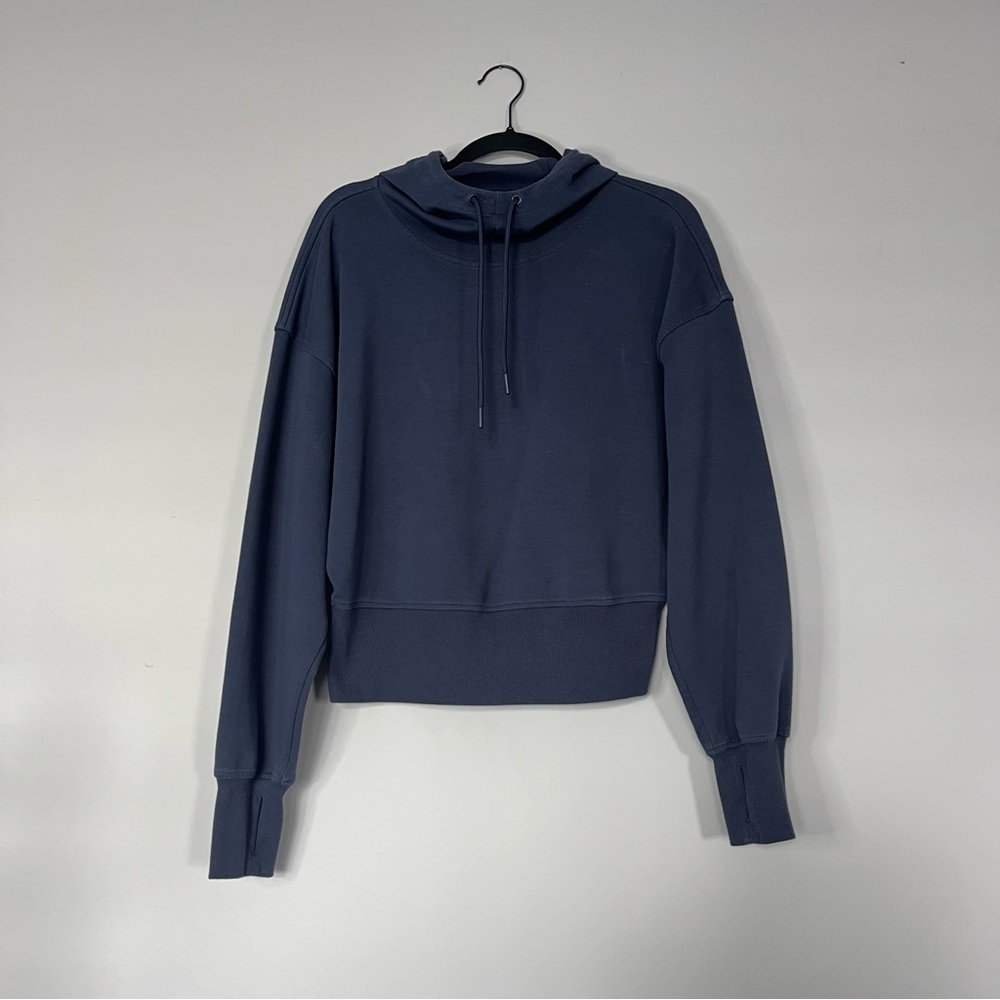 Old Navy Tunnel/Cowl Hoodie Navy Colour Size M Cropped, Activewear Line